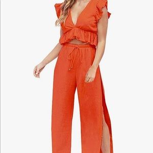Orange two piece set